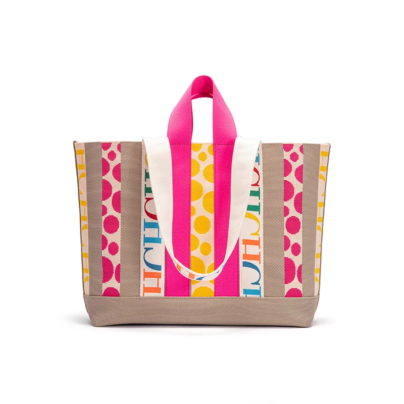 2023 New Fashion Classic Vintage Stripe Decorative Shoulder Bag Large Capacity Weaving Material Shopping Holiday Handbag Bags