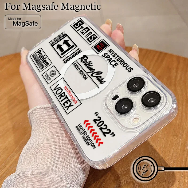 Магнитный чехол для телефона с этикетками со штрих-кодом Skinarma Japan Magsafe Samsung Galaxy S25