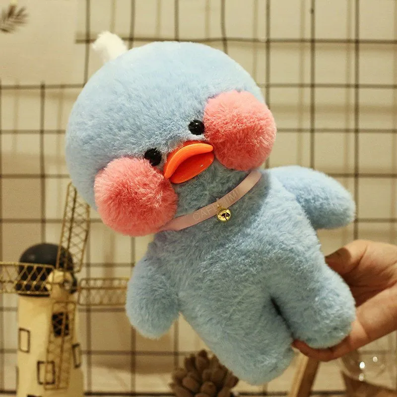 

30cm Blue Duck Lalafanfan duck Toys Korean Netred Wearing Hyaluronic Acid Ducks Plush Dolls Soft Peluche Toys For Kids Gifts Toy