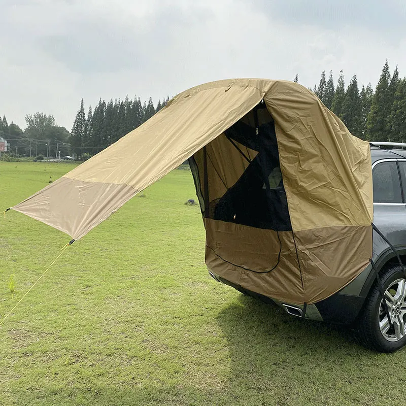 

Car Trunk Tent Outdoor Family Camping Self-driving Tour BBQ SUV Extension Tent Universal Fit Shade Awning Waterproof Portable