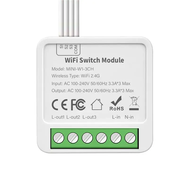

Модуль умного переключателя Tuya WIFI Zigbee Smart Life 1/2/3/4 Gang 2-позиционный переключатель управления Поддержка Alexa Google Home Alice Голосовое управление
