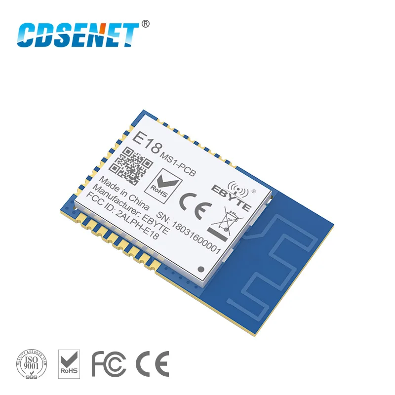 

10 шт. Zigbee 2,4 ГГц CC2530 SMD Беспроводной радиочастотный модуль 4dBm E18-MS1-PCB UART/ввода-вывода HDMI передатчик и приемник PCB антенна IPX