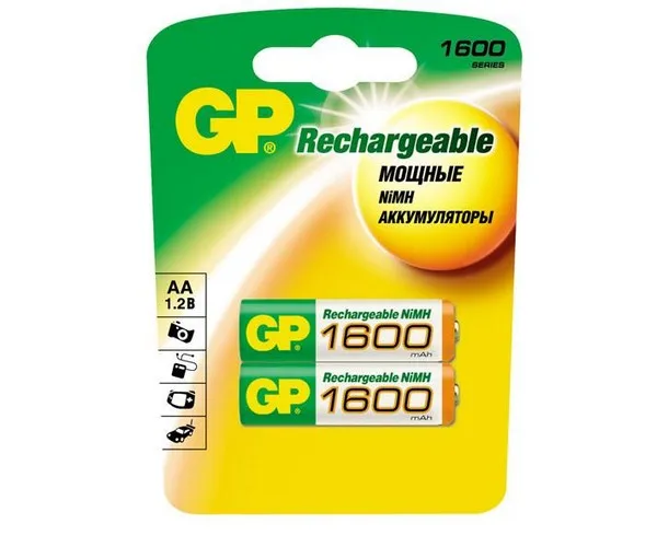 Аккумуляторы GP 160HC UC2 1600мАч АА BL2|Аккумуляторы| |