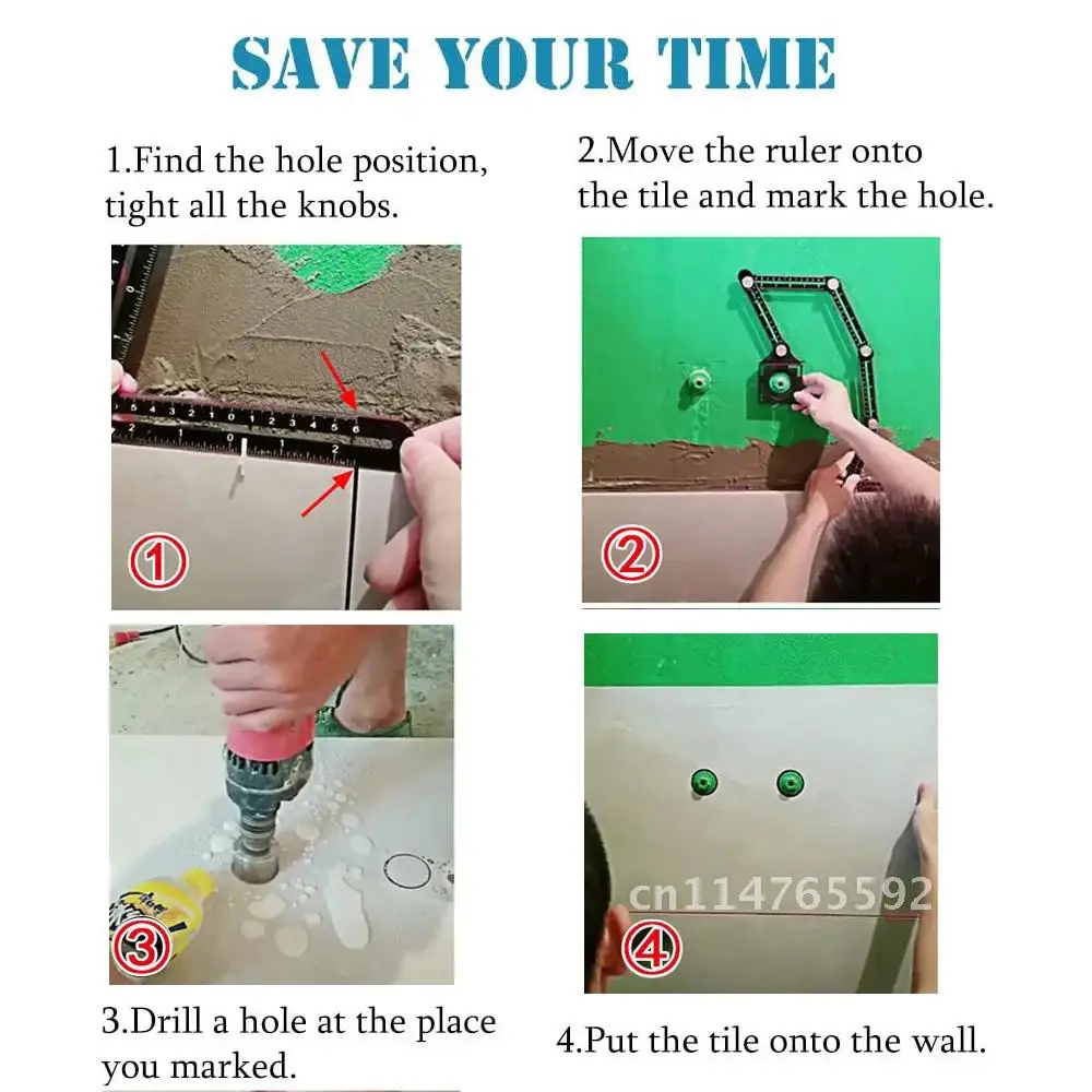 Линейка угловая из алюминиевого сплава измерительная линейка шаблон инструмент