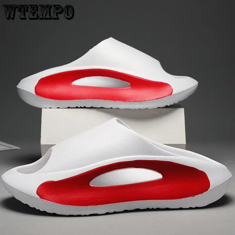WTEMPO Summer Slippers Thick Unisex Slippers Non-slip Flip Flops Woman Sandals Sole Men EVA Indoor Slides Wholesale Dropshipping