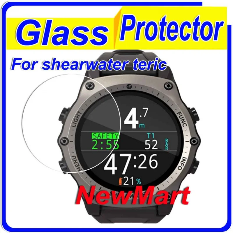 

3Pcs Glass For shearwater teric Tempered Glass Screen Protector For SHEARWATER RESEARCH Teric Wrist Dive Computer Protector