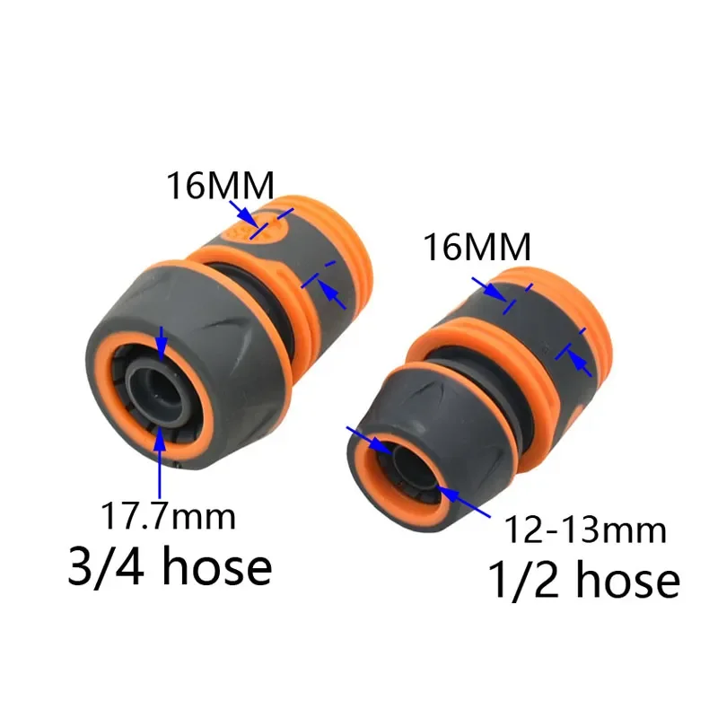 

3/4 inch Car Wash Hose Quick connector for 16mm 20mm Hose Water stop joint Irrigation Fittings Pipe Adapters 1 Pc