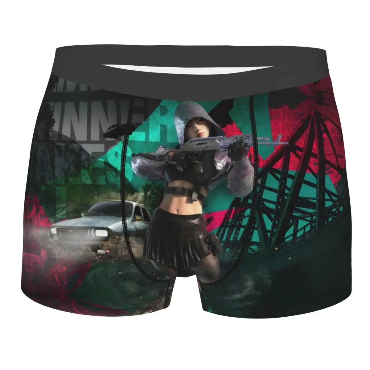 

Girl Global Invitational PUBG PLAYERUNKNOWN'S BATTLEGROUNDS Game Underpants Panties Shorts Boxer Briefs Men's Underwear Cotton