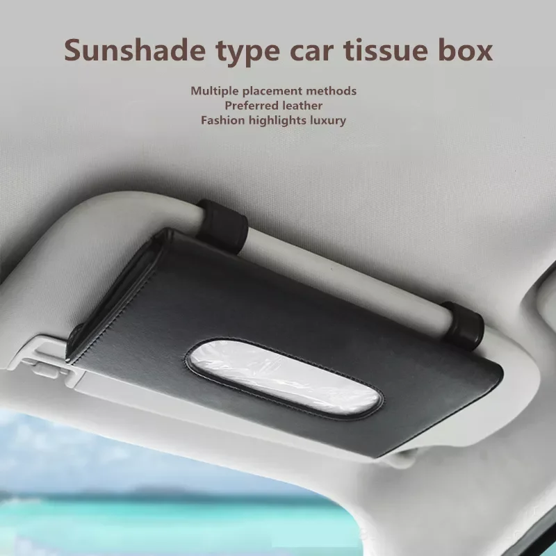 

Pcs Car Tissue Box Towel Sets Car Sun Visor Tissue Box Holder Auto Interior Storage Decoration for BMW Car Accessories