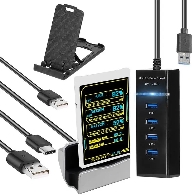 

Мини-монитор для компьютера, 3,5 дюйма, IPS Тип C