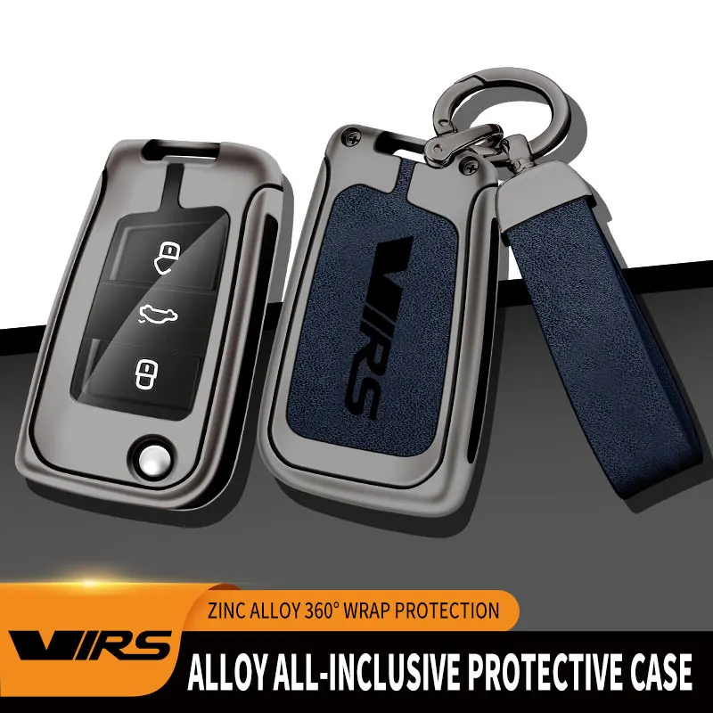 

Zinc Alloy Car Key Protection Cover For Skoda VRS Octavia Kamiq Kodiaq Karoq RS Superb Fabia Rapid Favorit For Škoda RS Key Case