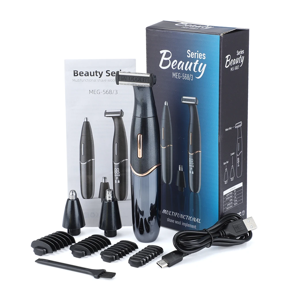3 в 1 Электробритва Триммер для волос с бородой Бритва мужчин носа бровей тела