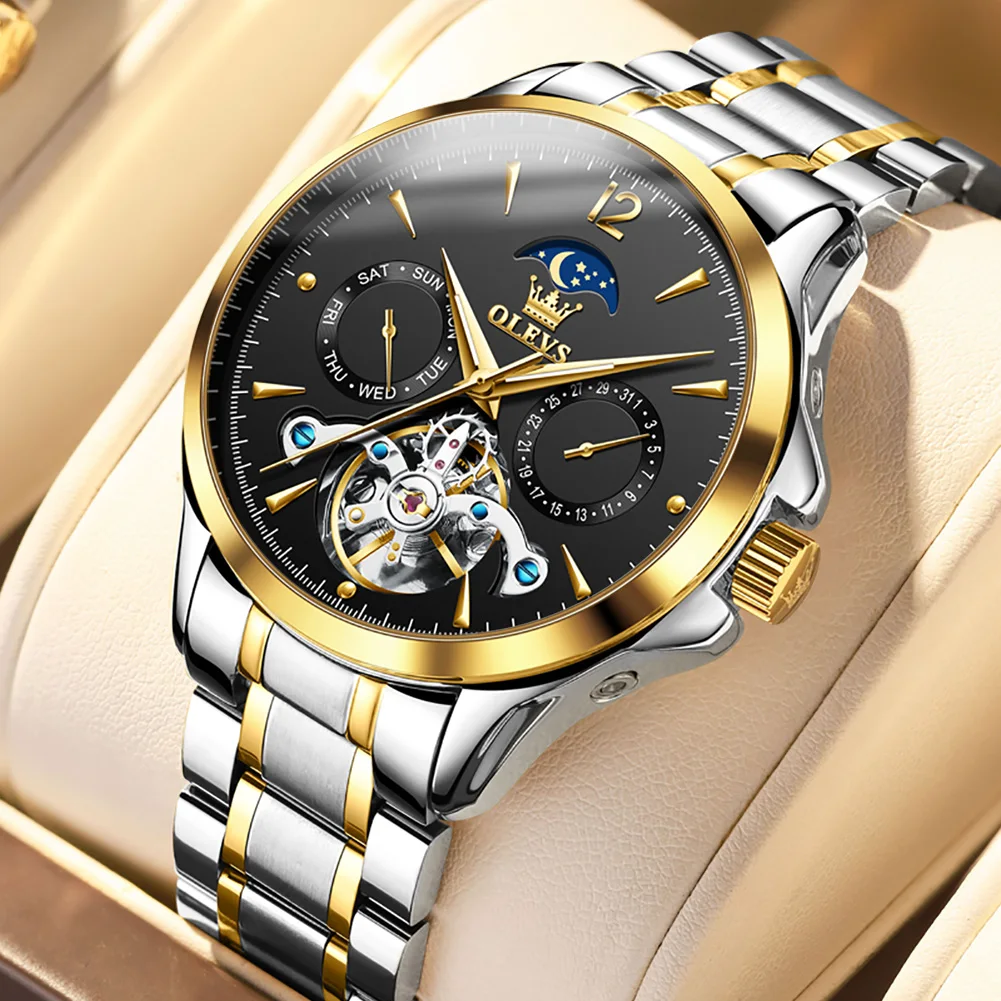 

TAXAU Casual Mens Watches Luxury Automatic Mechanical Business Watches Men Waterproof Reloj Hombres Tourbillon Wristwatch