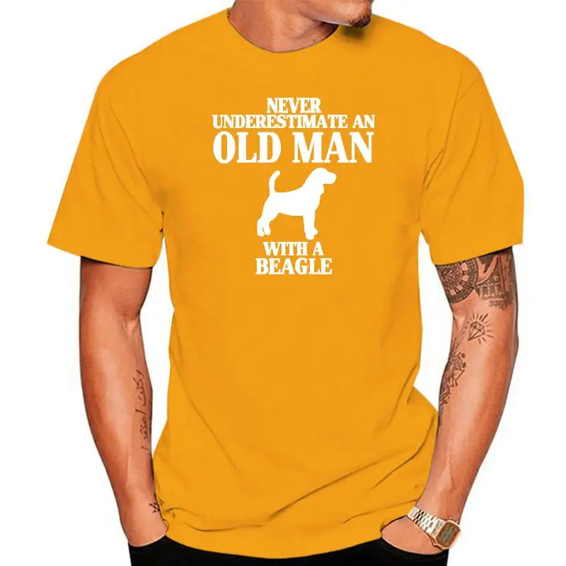 

Never Underestimate An Old Man Loves Beagle Dog T Shirt Streetwear Animals Pet Lover Birthday Gift Short Sleeve T-shirts