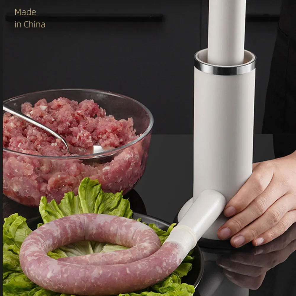 

Sausage Maker Meatball Stuffer Homemade Tool Dual Use Filler Cooking Kitchen Accessories Meat Grinders Horizontal Filling Funnel