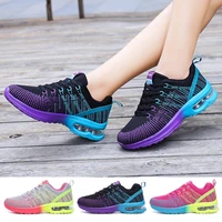 fashion women lightweight running shoes outdoor sports shoes breathable mesh comfort air cushion lace up sneakers