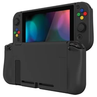 playvital zealprotect soft protective case for switch with tempered glass screen protector thumb grips direction button caps