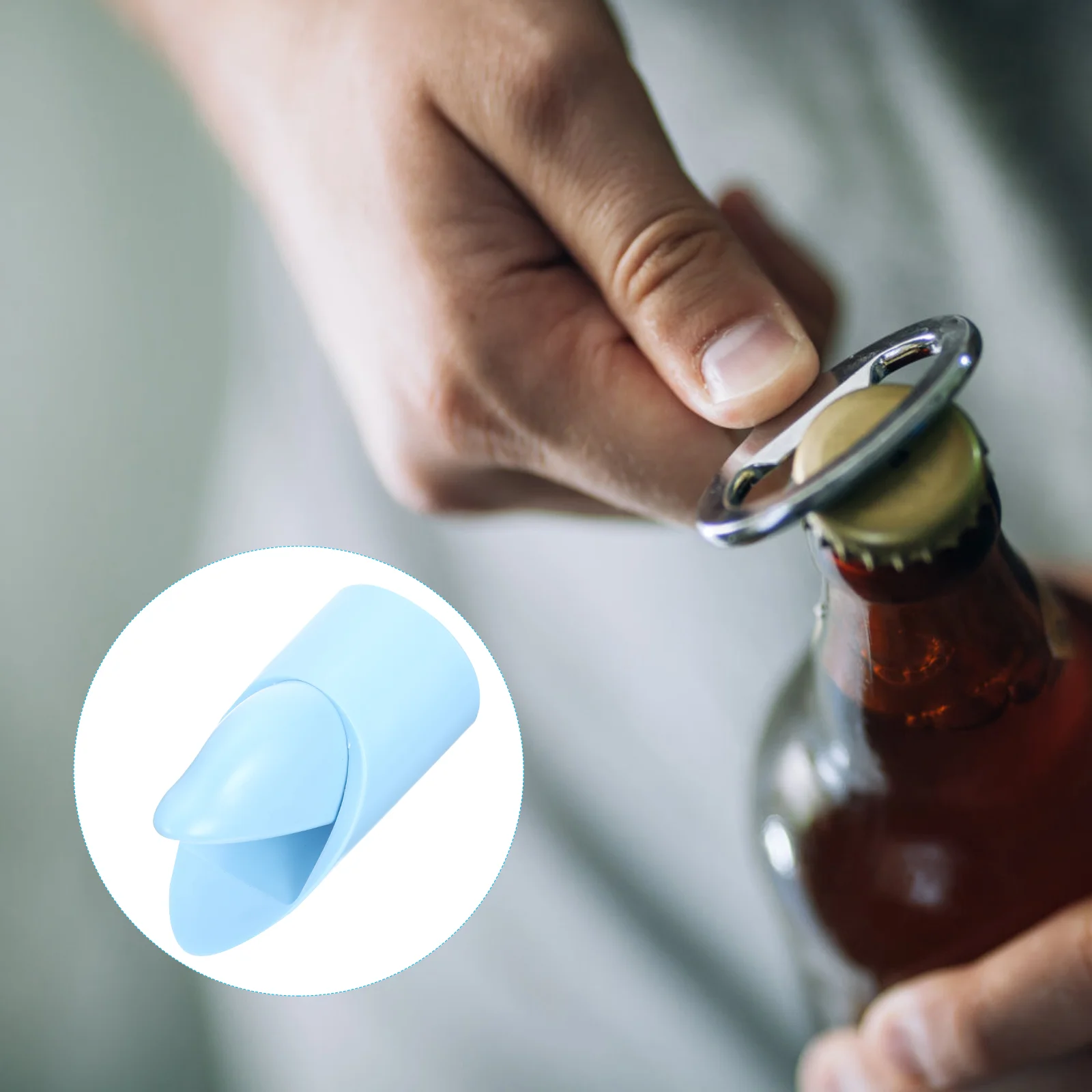 

Походная пластиковая открывалка для бутылок, открывалка для пивных бутылок, открывалка для снятия крышки бутылок для кемпинга, кухни, друзе...