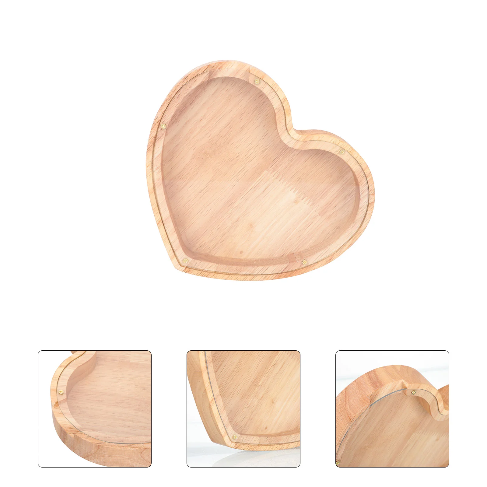 

Decorations Love Piggy Bank Travel Ornaments Money Storage Jar Wooden Coin Container Tickets