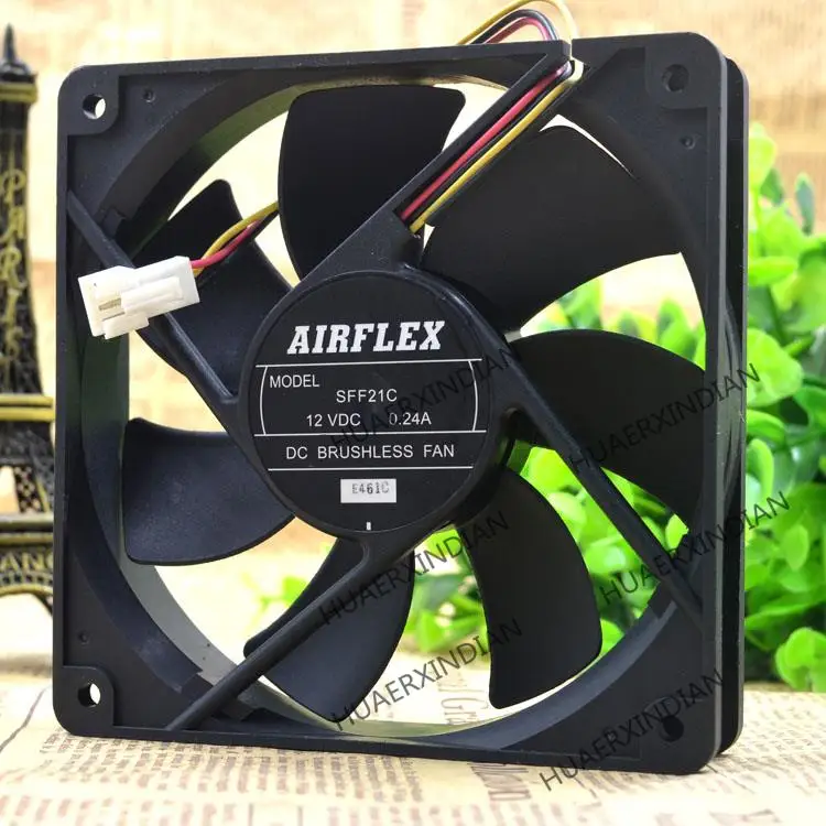 

New AIRFLEX SFF21C 12V 0.24A 1212CM 12025 Cooling Fan Assembly Kit