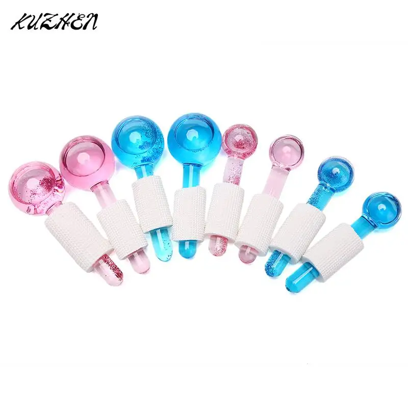 1Pc Beauty Crystal Ball Facial Cooling Ice Globes For Face And Eye Massage Roller Large Beauty Ice Hockey Energy