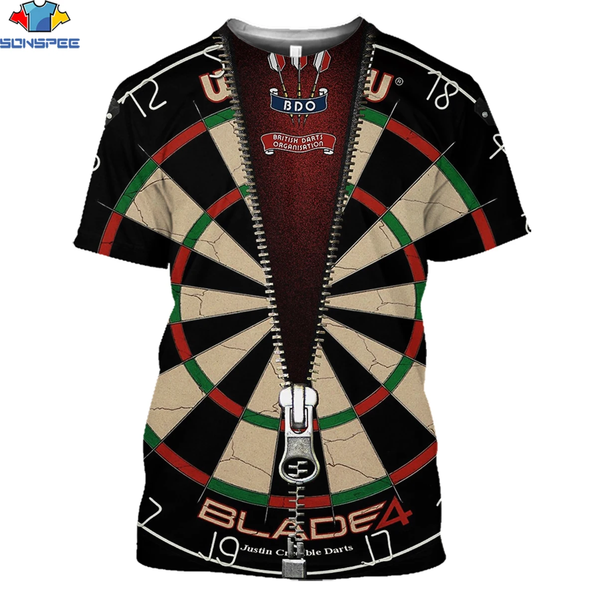 

SONSPEE Darts T-shirt 3D Men Women Fashion Streetwear Casual Bar Tshirt Unisex Short Sleeve O Neck Clothing Today's Sale Tee Top