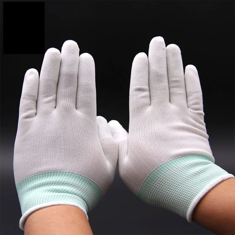 

1 Pair Antistatic Gloves Anti Static ESD Electronic Working Gloves PU Coated Palm Coated Finger Antiskid For Finger Protection
