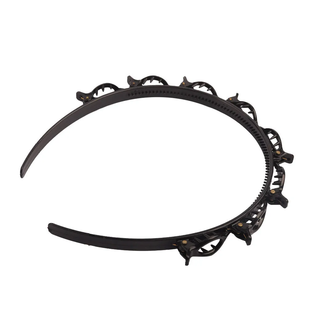 Черный зажим для волос заколка приносите обруч Многоэтажный Wisp Air Weave головной