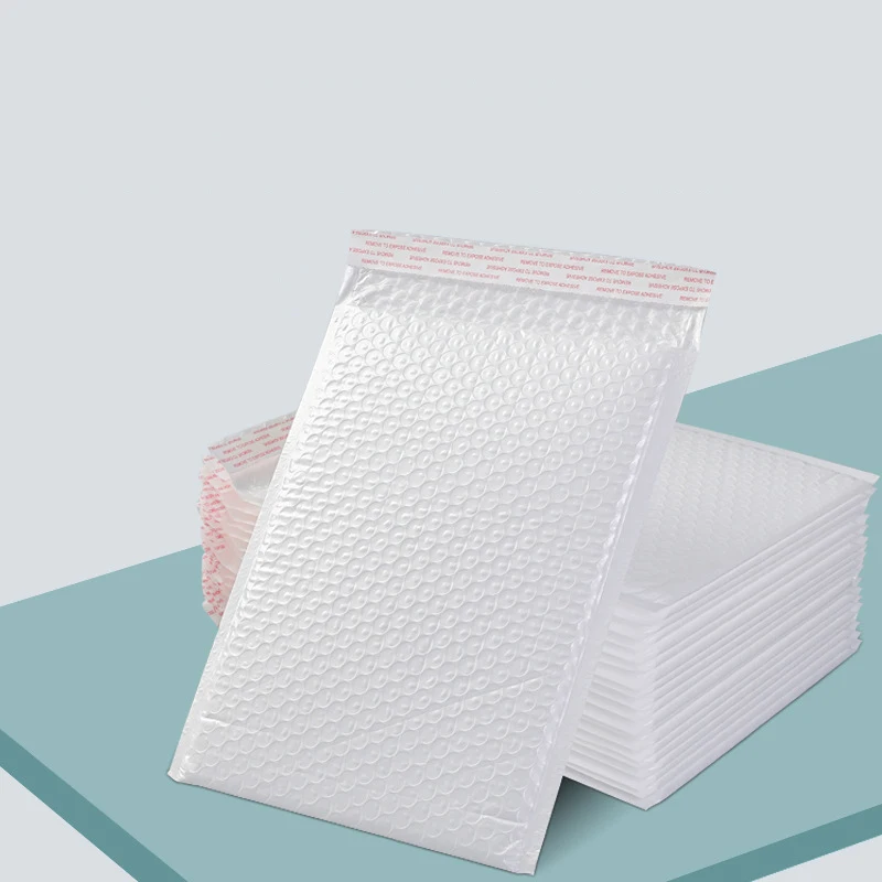 Pearlescent Film Bubble Envelope Bag White Composite Clothing Express Courier Packaging Foam Bag Waterproof Thickening Wholesale