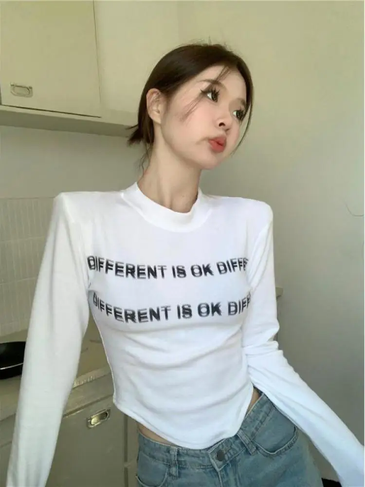 Футболка женская облегающая с длинным рукавом в готическом стиле - купить по