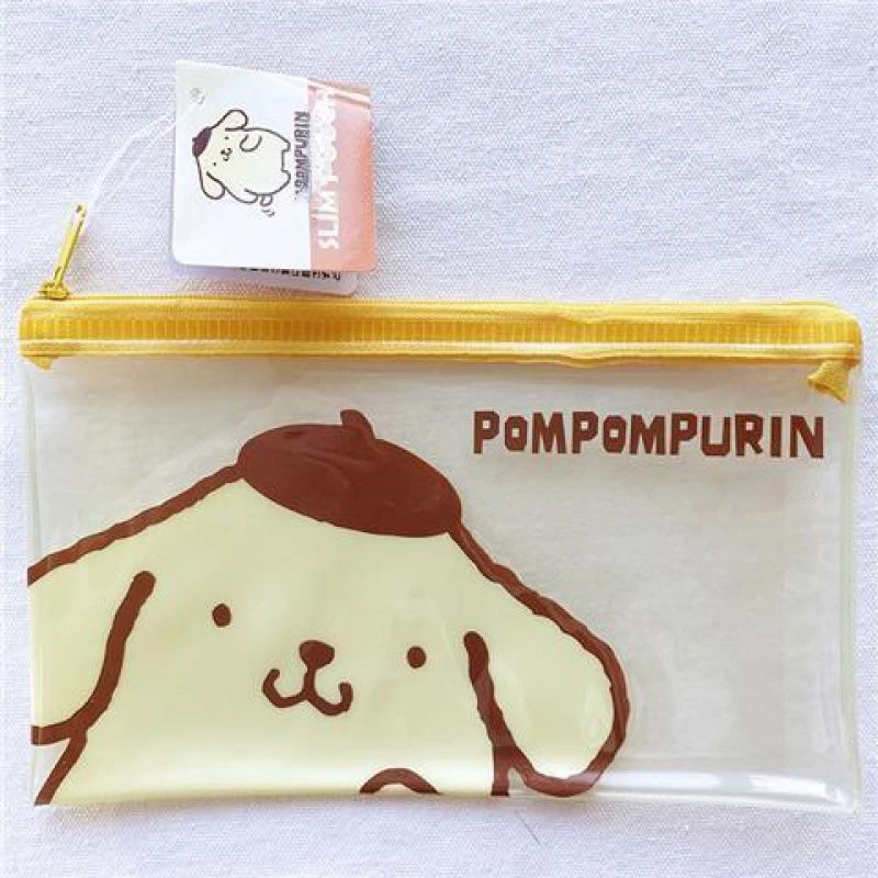 Sanrio PVC Transparent Zipper Flat Pencil Case Cinnamoroll Babycinnamoroll Buggy Bag