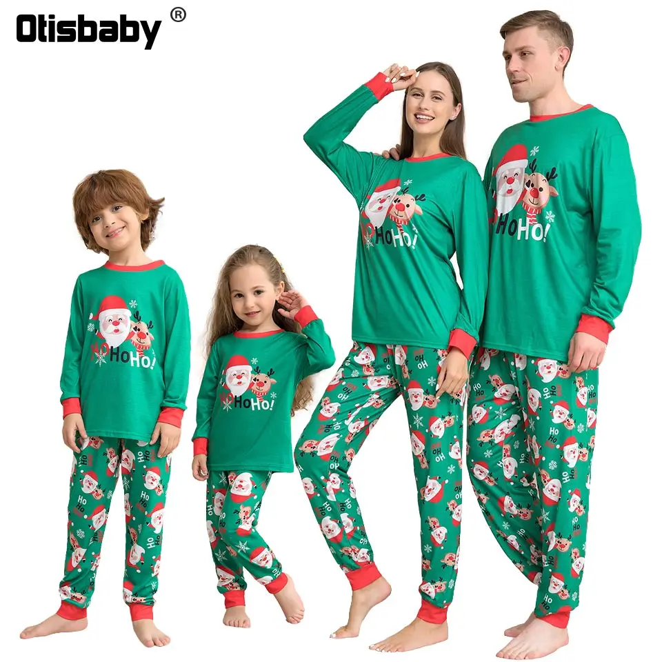 Christmas Pajamas Family Matching Suits for the Family Outfits Mother Kids Mom Dad Baby Children Couples Matching Clothing Set