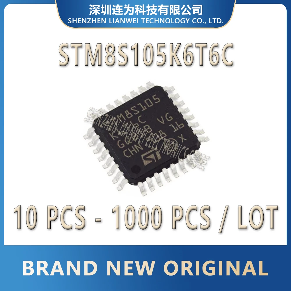 

STM8S105K6T6C STM8S105K6T6 STM8S105K6 STM8S105 STM8S STM8 STM IC MCU Chip LQFP-32