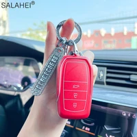 tpu car key cover case keychain for toyota rav4 highland coralla hilux fortuner land cruiser camry crown keychian accessories