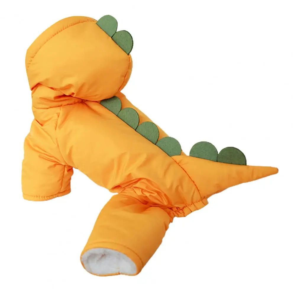 

PETWTILTIH Cute Dog Winter Jumpsuit Hat Dog Down Coat Four Legs Keep Warm Soft Hooded Dog Winter Coat