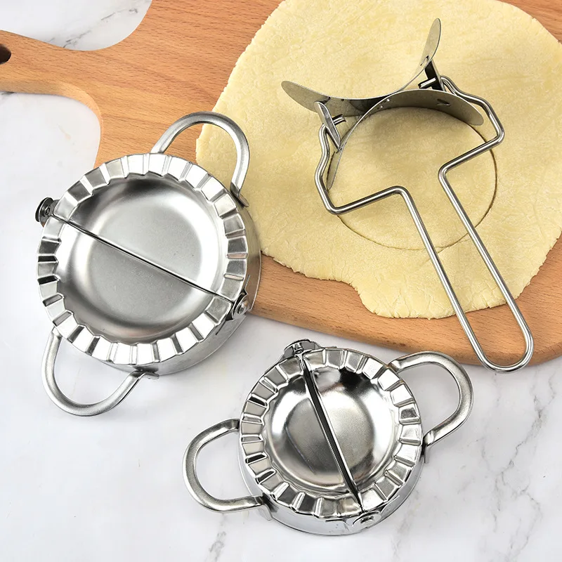 

Stainless Steel Dumplings Maker Tool Round Rolling Cutting Dough Dumpling Mould for Baking Meat Spoon Kitchen Accessories