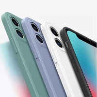 case for iphone 12 13 pro xs max mini case square liquid silicone cover for iphone 11 x xr 7 8 plus 6 full lens protection cases