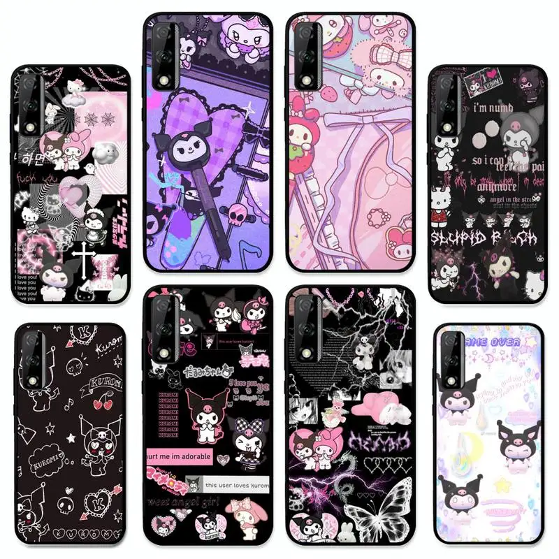 

Kuromi My Melody Phone Case for Huawei Y 6 9 7 5 8s prime 2019 2018 enjoy 7 plus