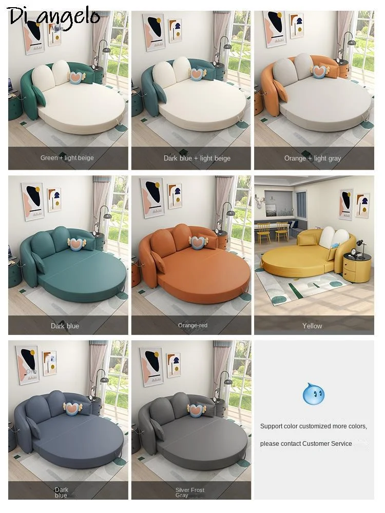 Новый складной круглый диван-кровать для гостиной роскошный