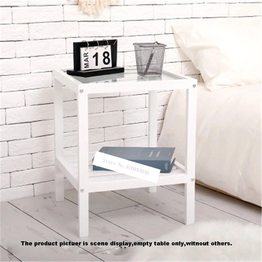 Простой прикроватный столик маленькая деталь фоторамка стойка из закаленного