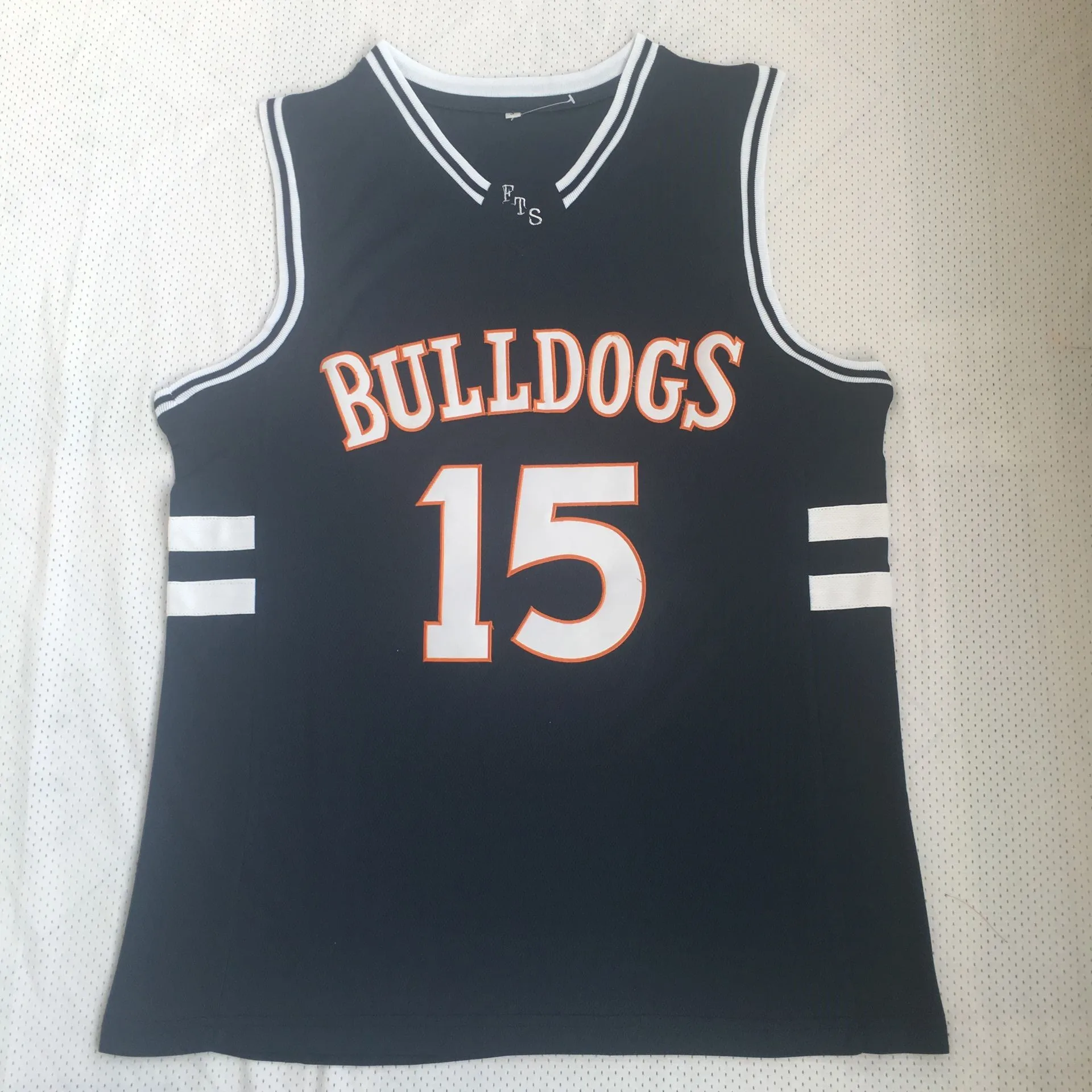 

Men's Bulldogs High School #15 J. Cole Basketball Jersey Embroidered stitching