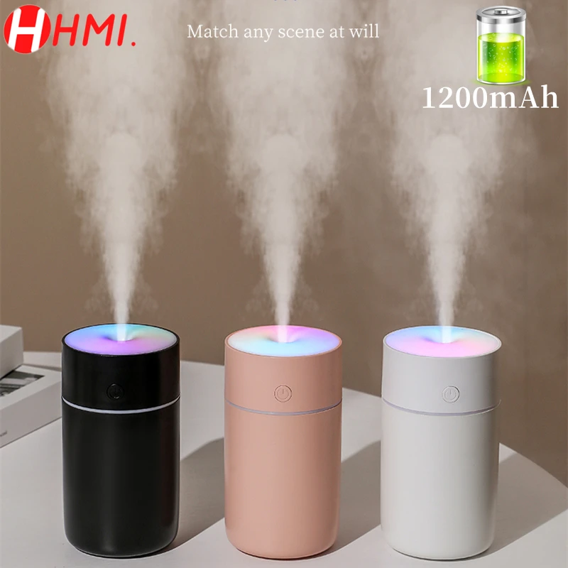 230ml Wireless Air Humidifier USB Portbale Aroma Diffuser 1200mAh Battery Rechargeable Umidificador Essential Oil Humidificador