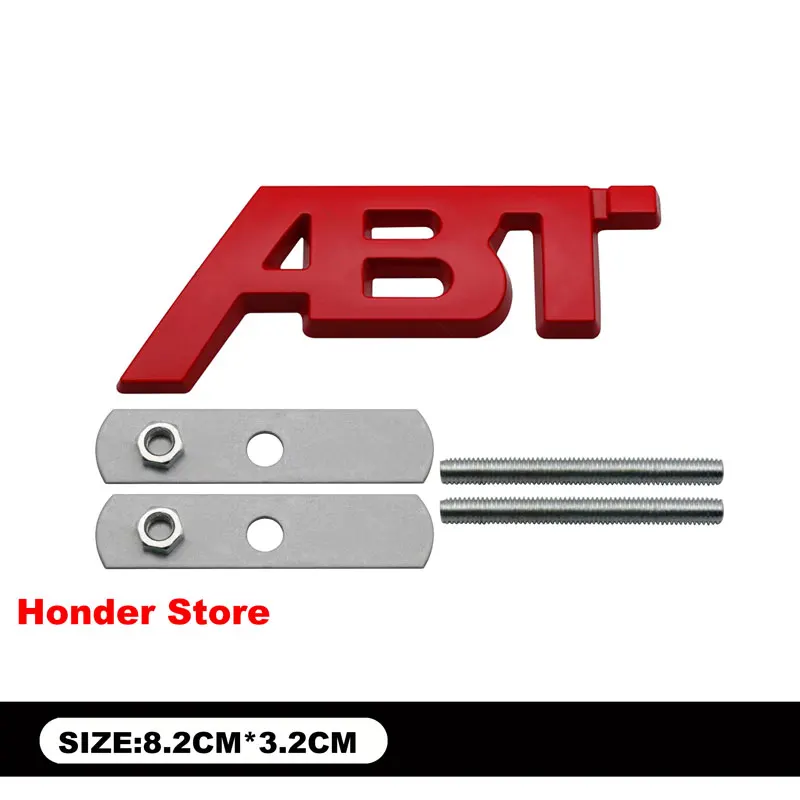 

Эмблема ABT Sportsline, металлическая наклейка на заднюю часть автомобиля, значок на работу автомобильной решетки для Skoda, VW, Audi, наклейка на сиденье, аксессуары