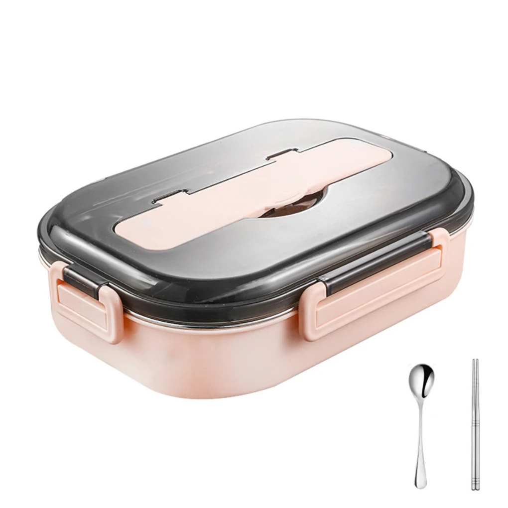 

Lunch Box Food Container Thermal Insulated Stainless Steel Eco Friendly Bento Box 2 Grid / 4 Grid Lunchbox With Spoon Chopsticks