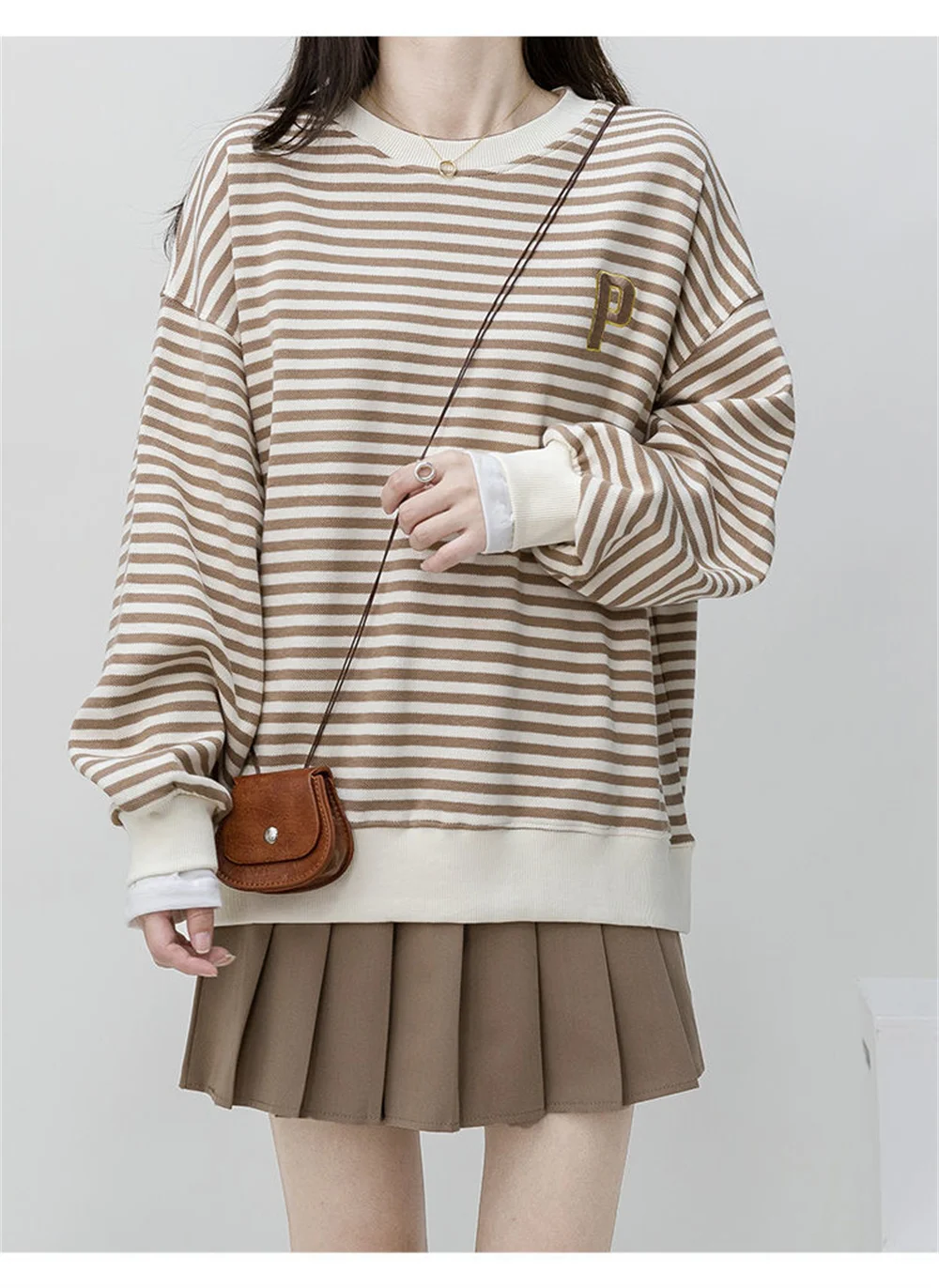 

Autumn Spring Fashion Blue Loose Special New Tops Girls Fashion Loose Cartoon New Womens Casual High Street Sweatshirts