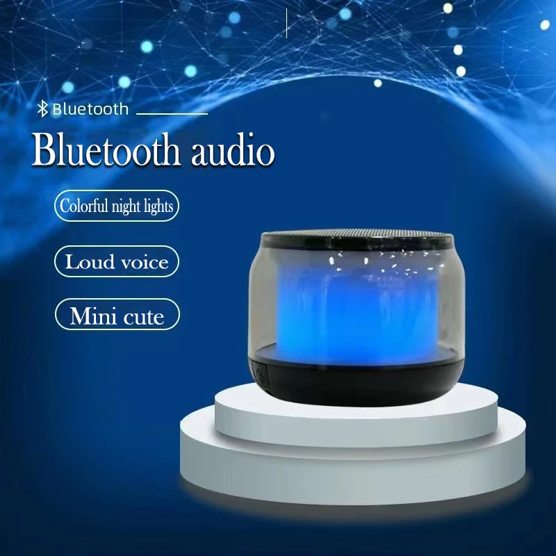 

YPAY Wireless Bluetooth Speaker Mini Loudspeaker Box Bluetooth Stereo System With Multicolor Flash Lights Subwoofer As A Gift