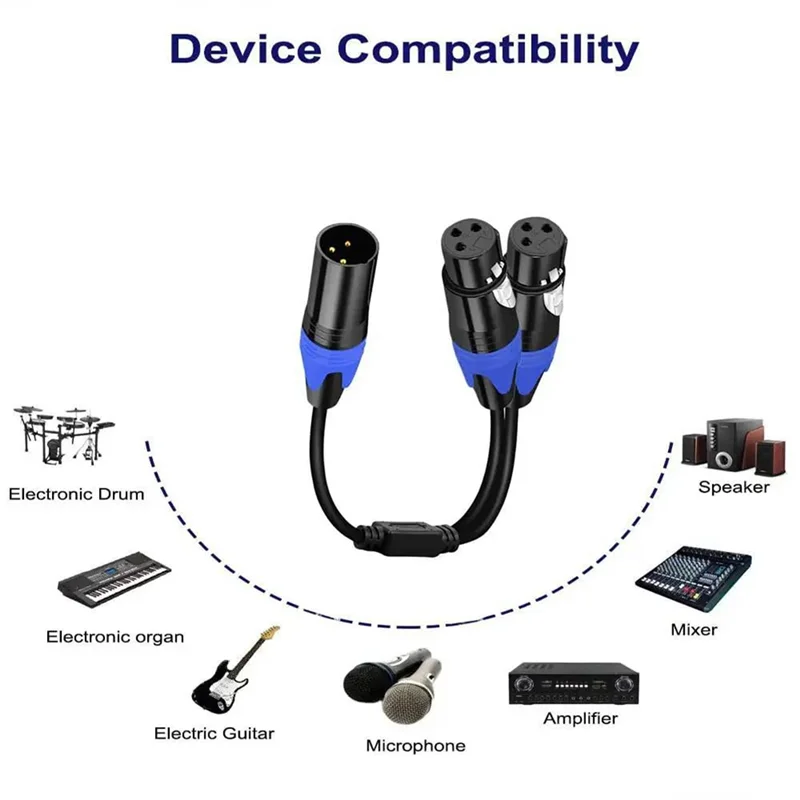 Штекер-2 гнезда XLR Y 1 шт