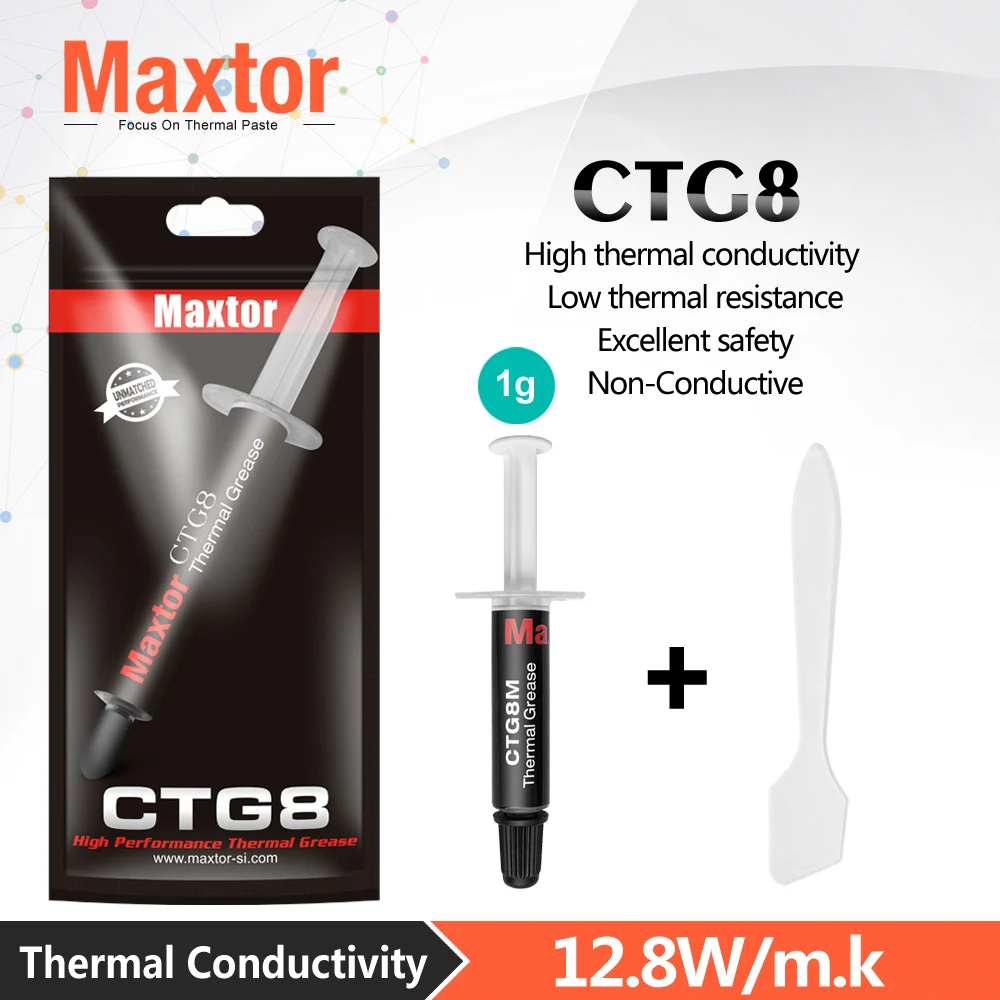 

Maxtor CTG8 высокая производительность Термальность паста Мини 12,8 Вт/м-k портативных ПК Процессор GPU радиатор зарядного устройства телефона тепл...