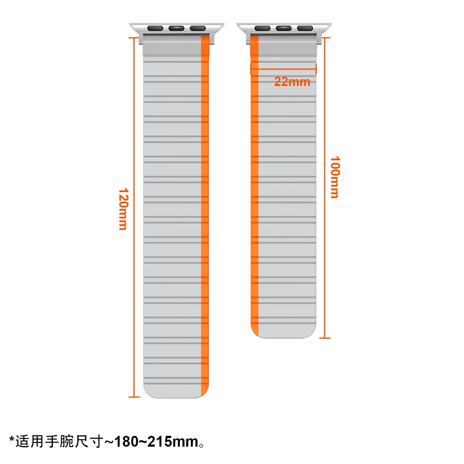 Silicone Strap For Apple Watch Band 45mm 41mm 44mm 40mm 49mm 42mm 38mm Magnetic Loop bracelet iWatch Ultra Series 8 3 SE 7 6 5