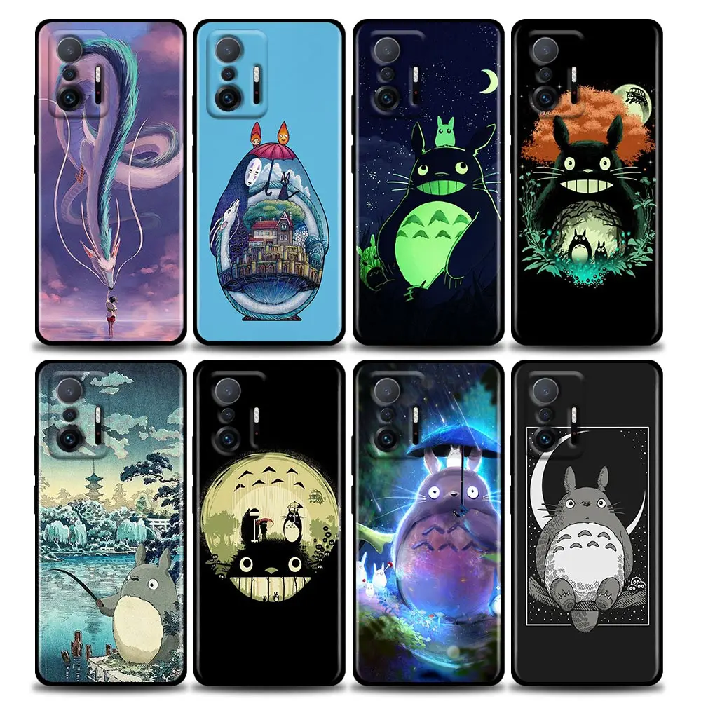 

Phone Case for Xiaomi Mi 11i 12 12X 11 11X 11T Case Poco X3 NFC M3 Pro F3 GT M4 Silicon Cover Studio Ghibli Spirited Away Totoro